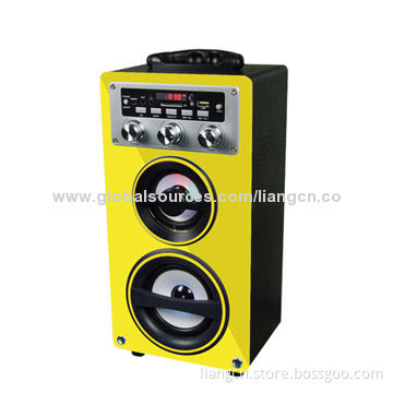 Good Quality with FM Radio Function Wooden Speaker with Bluetooth Optional